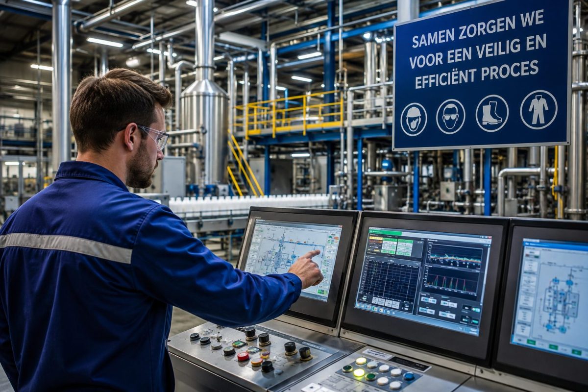 werken in fabriek